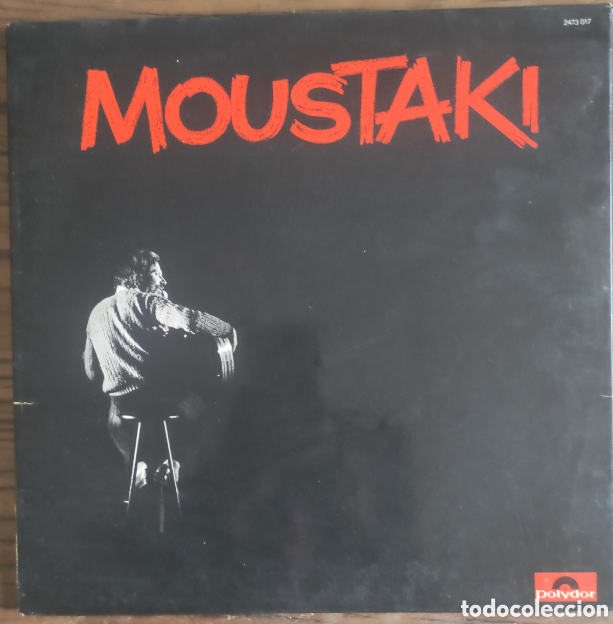 Discos de vinilo: LP Georges Moustaki &ndash; Moustaki (Edici&oacute;n Gatefold Original Polydor) Chanson