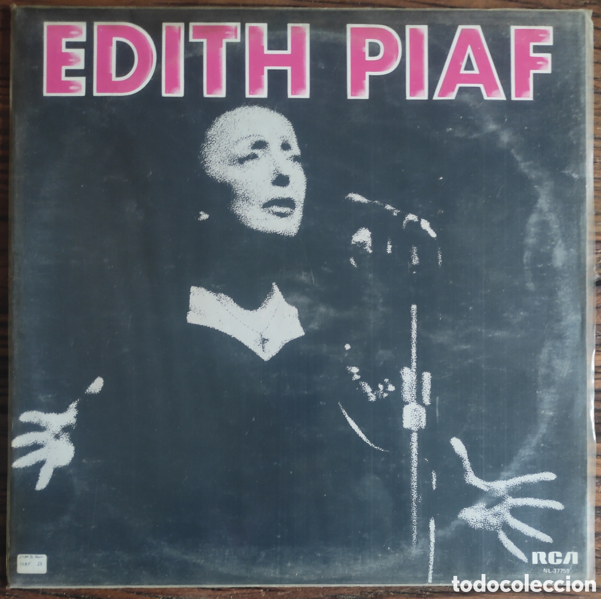 Discos de vinilo: LP &Eacute;dith Piaf &ndash; &Eacute;dition Espa&ntilde;ola RCA 1972 (La Vie En Rose / Hymne A L'Amour)