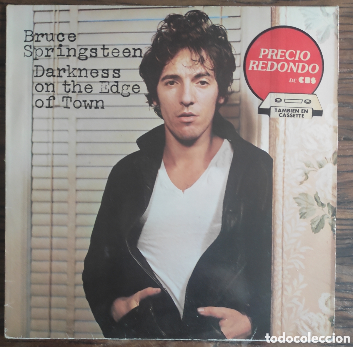Discos de vinilo: LP Bruce Springsteen &ndash; Darkness on the Edge of Town (Edici&oacute;n Espa&ntilde;a CBS / Precio Redondo)