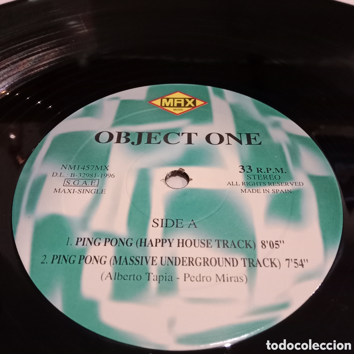 Discos de vinilo: OBJECT ONE - PING PONG - MAXI-SINGLE 12&rdquo; - Foto 3
