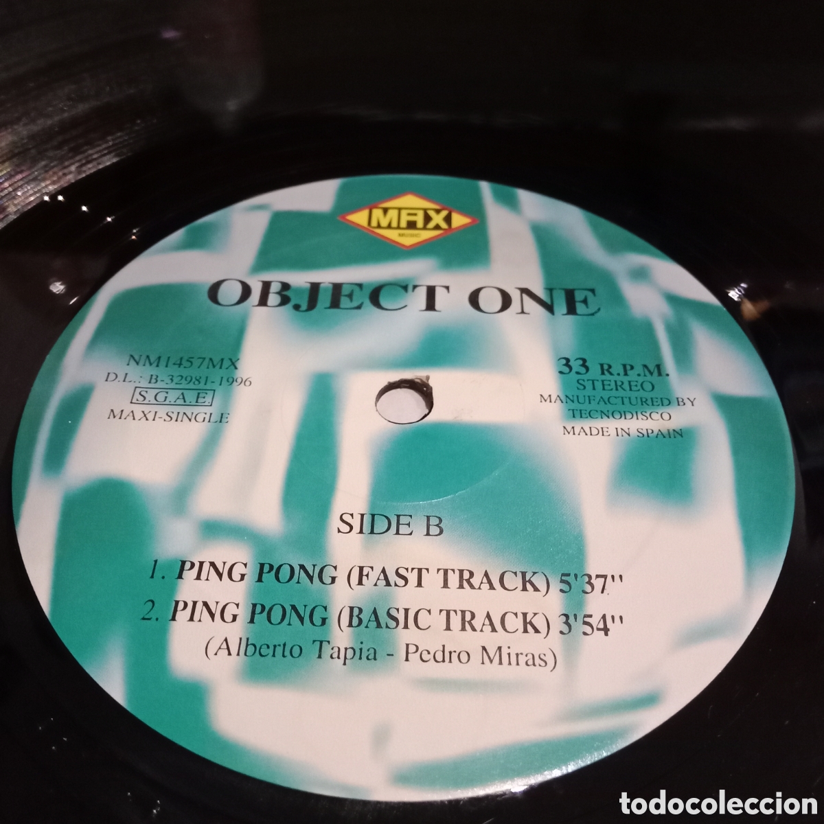 Discos de vinilo: OBJECT ONE - PING PONG - MAXI-SINGLE 12&rdquo; - Foto 4