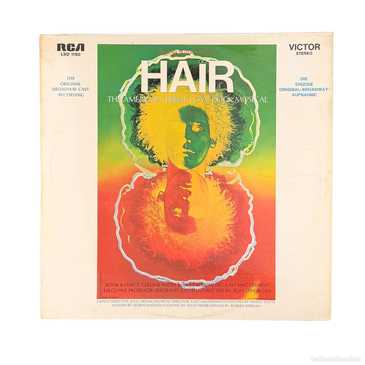 Vinyl records: LP. Various. Hair - The Original Broadway Cast Recording (G+/VG)