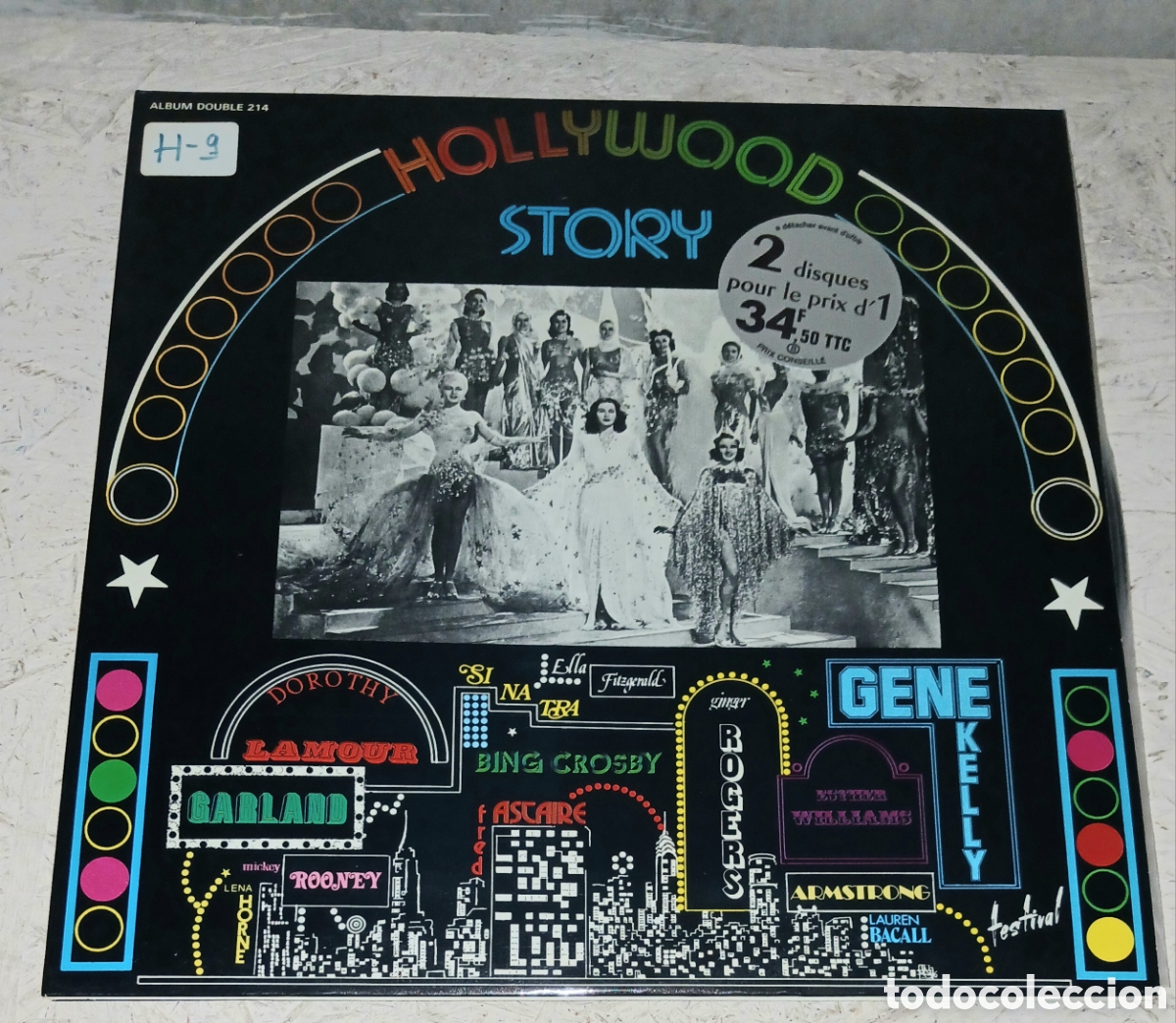 Discos de vinilo: Doble Vinilo LP Hollywood Story &ndash; 2 Disques Pour Le Prix D'1 &ndash; Festival / Musidisc (Album Double 214