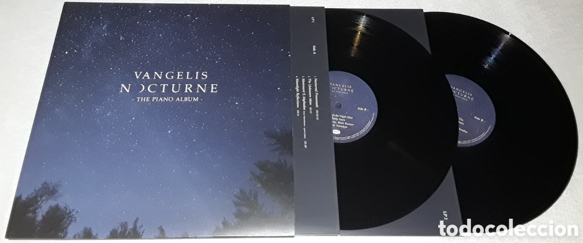 Discos de vinilo: 2 LP - VANGELIS - NOCTURNE - THE PIANO ALBUM - GATEFOLD