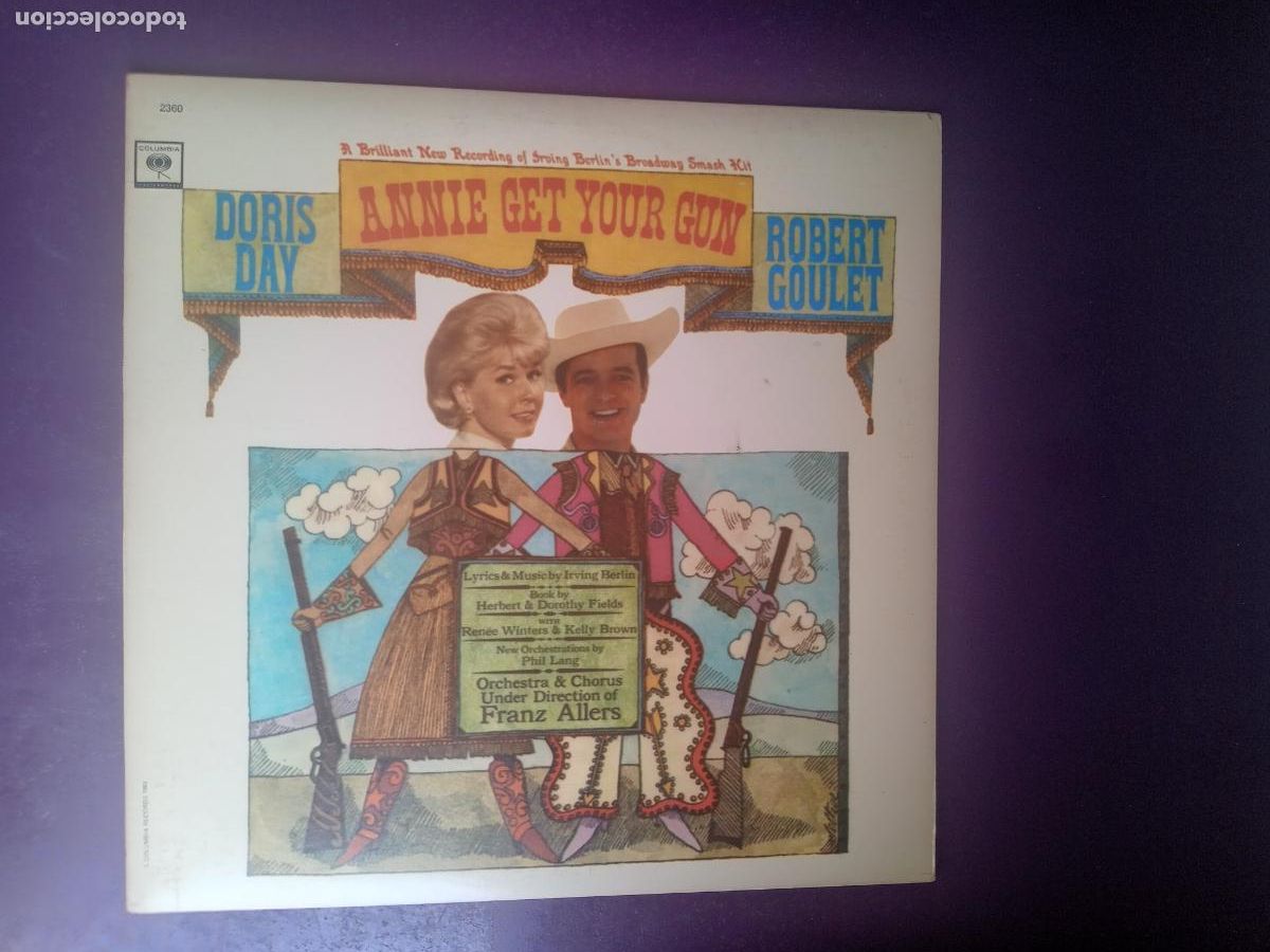 Discos de vinilo: Doris Day, Robert Goulet &ndash; Annie Get Your Gun - LP COLUMBIA 198? - BSO CINE