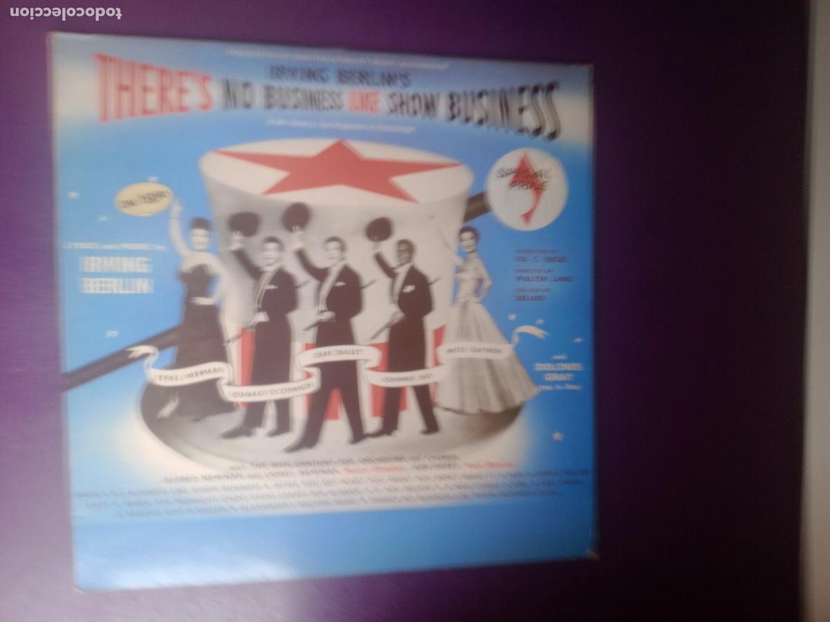 Discos de vinilo: Irving Berlin - There's No Business Like Show Business - LUCES CANDILEJAS - LP MCA 197? - BSO CINE