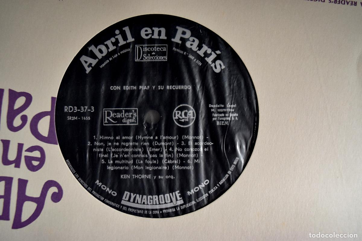 Discos de vinilo: Discos - Vinilos (4) &rdquo;Abril en Paris&rdquo; - Foto 11