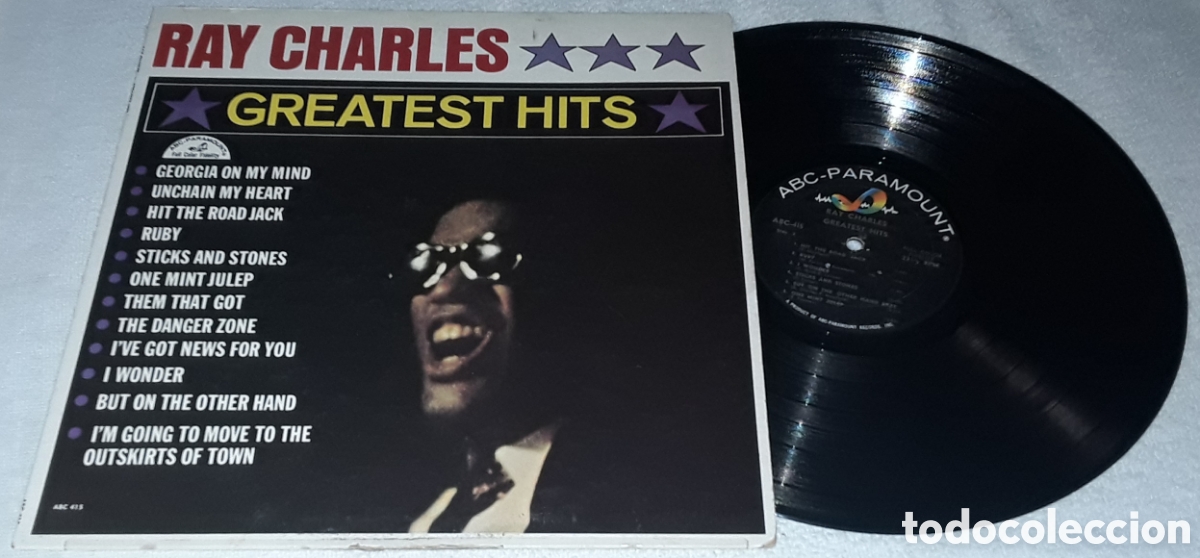 Discos de vinilo: LP - RAY CHARLES - GREATEST HITS - MADE IN USA 1962
