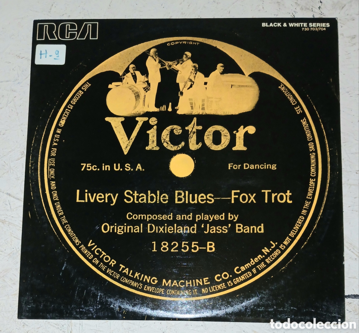 Discos de vinilo: Doble Vinilo LP Original Dixieland 'Jass' Band &ndash; Original Dixieland 'Jass' Band &ndash; RCA Black & White