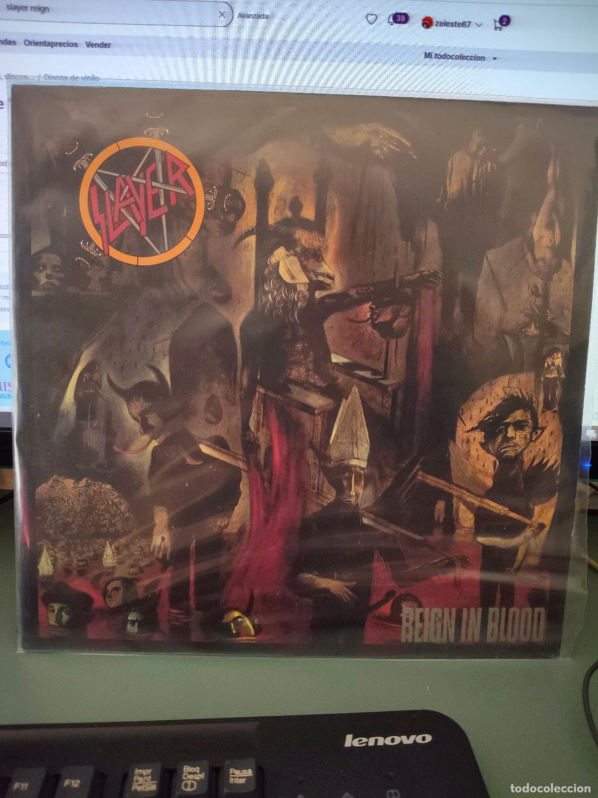 Discos de vinilo: Slayer. Reign in Blood