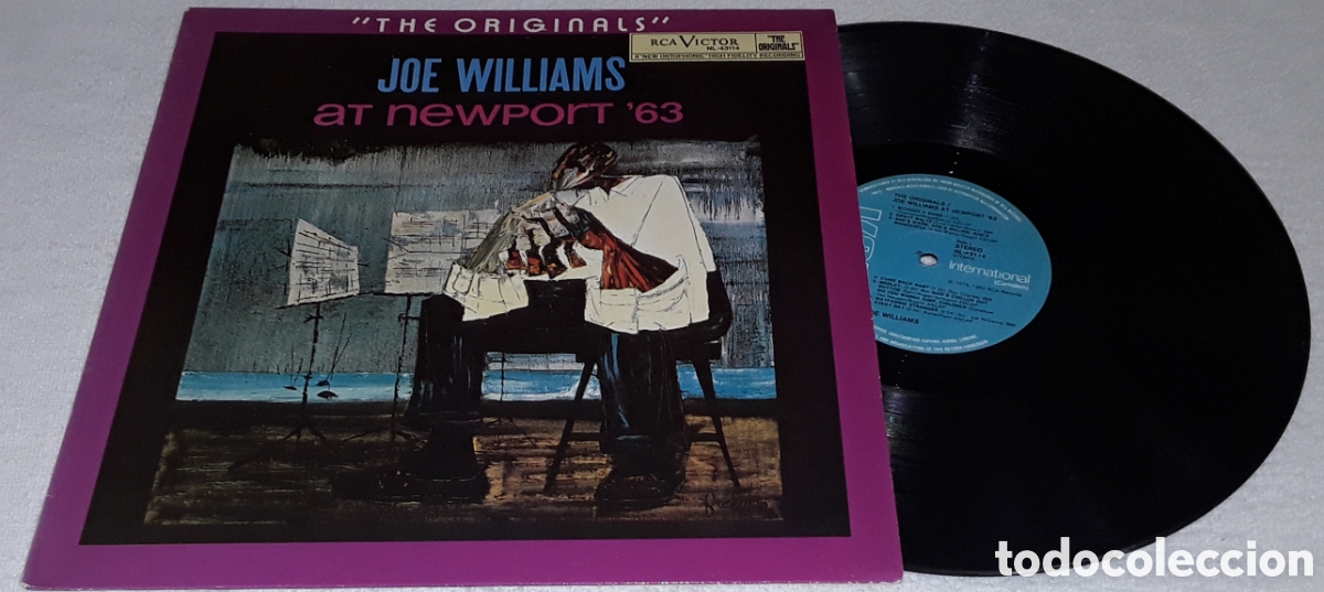 Discos de vinilo: LP - JOE WILLIAMS - THE ORIGINALS - JOE WILLIAMS AT NEWPORT '63 - MADE IN HOLLAND