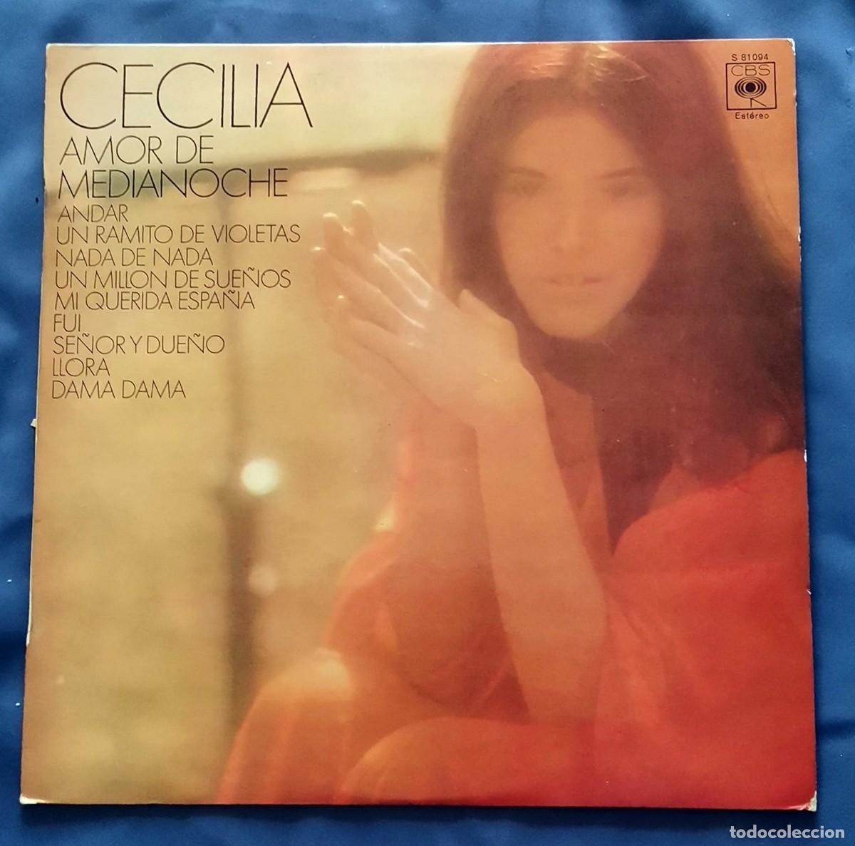 Vinyl-Schallplatten: Cecilia &ndash; Amor De Medianoche LP Espa&ntilde;a 1975