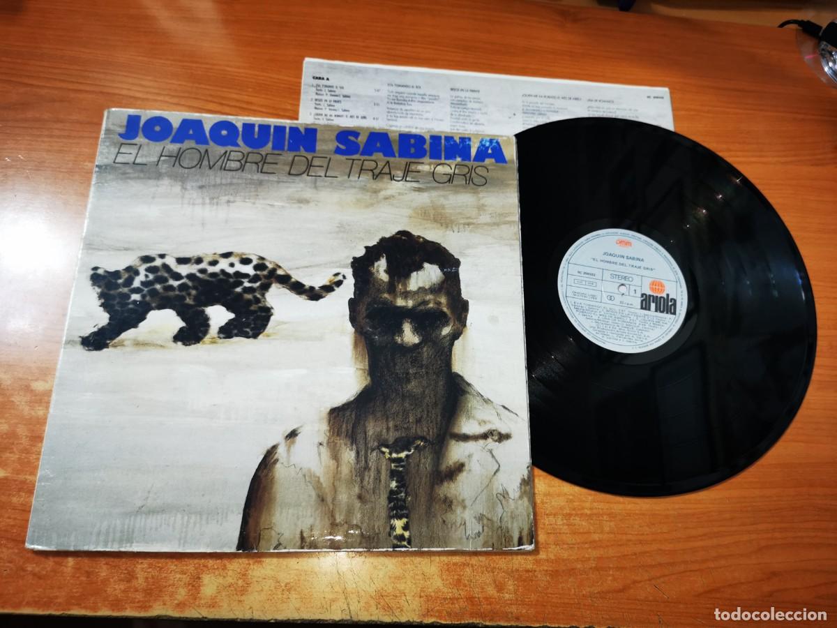 Discos de vinilo: JOAQUIN SABINA El hombre del traje gris LP VINILO GATEFOLD DEL A&Ntilde;O 1988 PANCHO VARONA 9 TEMAS
