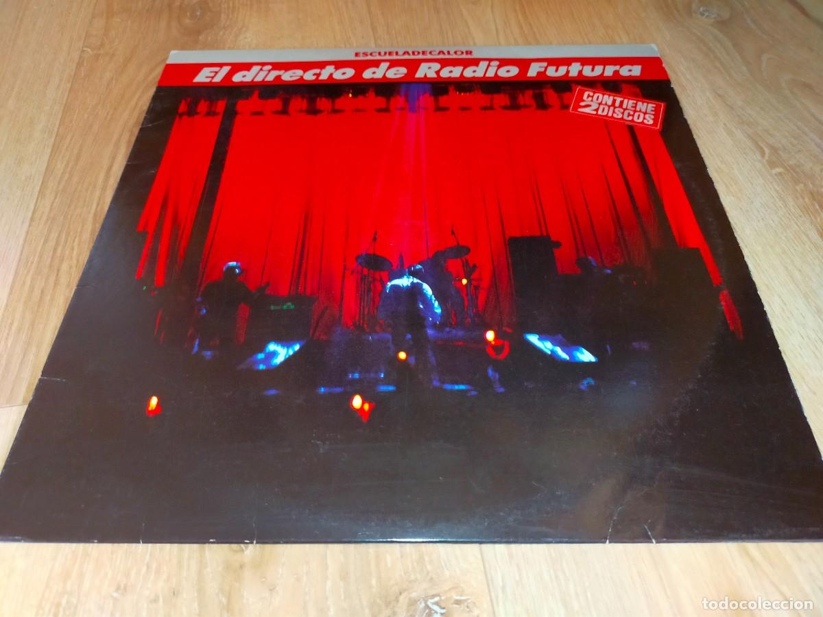 Discos de vinilo: EL DIRECTO DE RADIO FUTURA-ESCUELA DE CALOR-DOBLE LP-CONTIENE LOS ENCARTES-ORIGINAL 1989