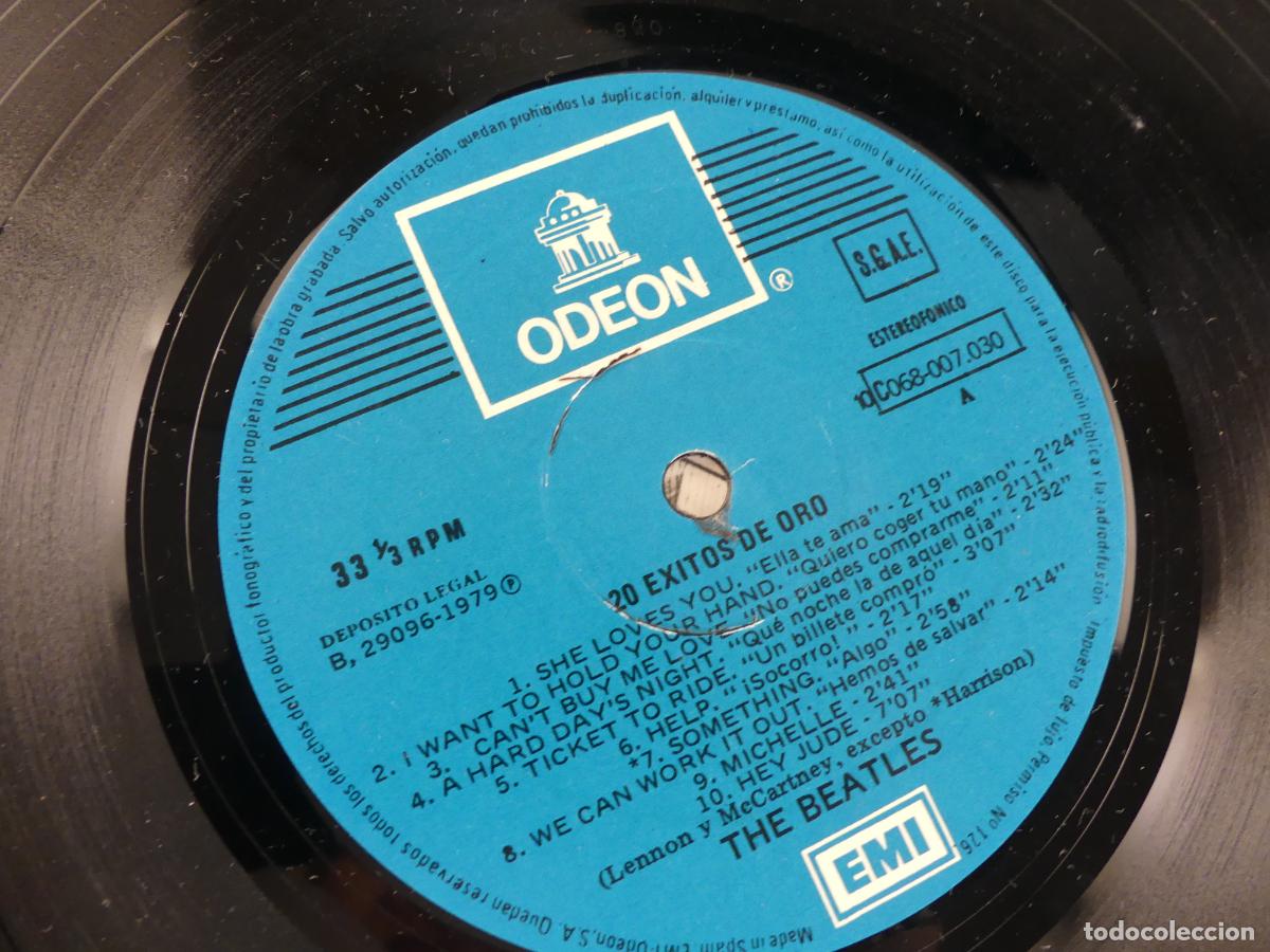 Discos de vinilo: The Beatles &ndash; 20 Exitos De Oro -- REF: 302 - Foto 4