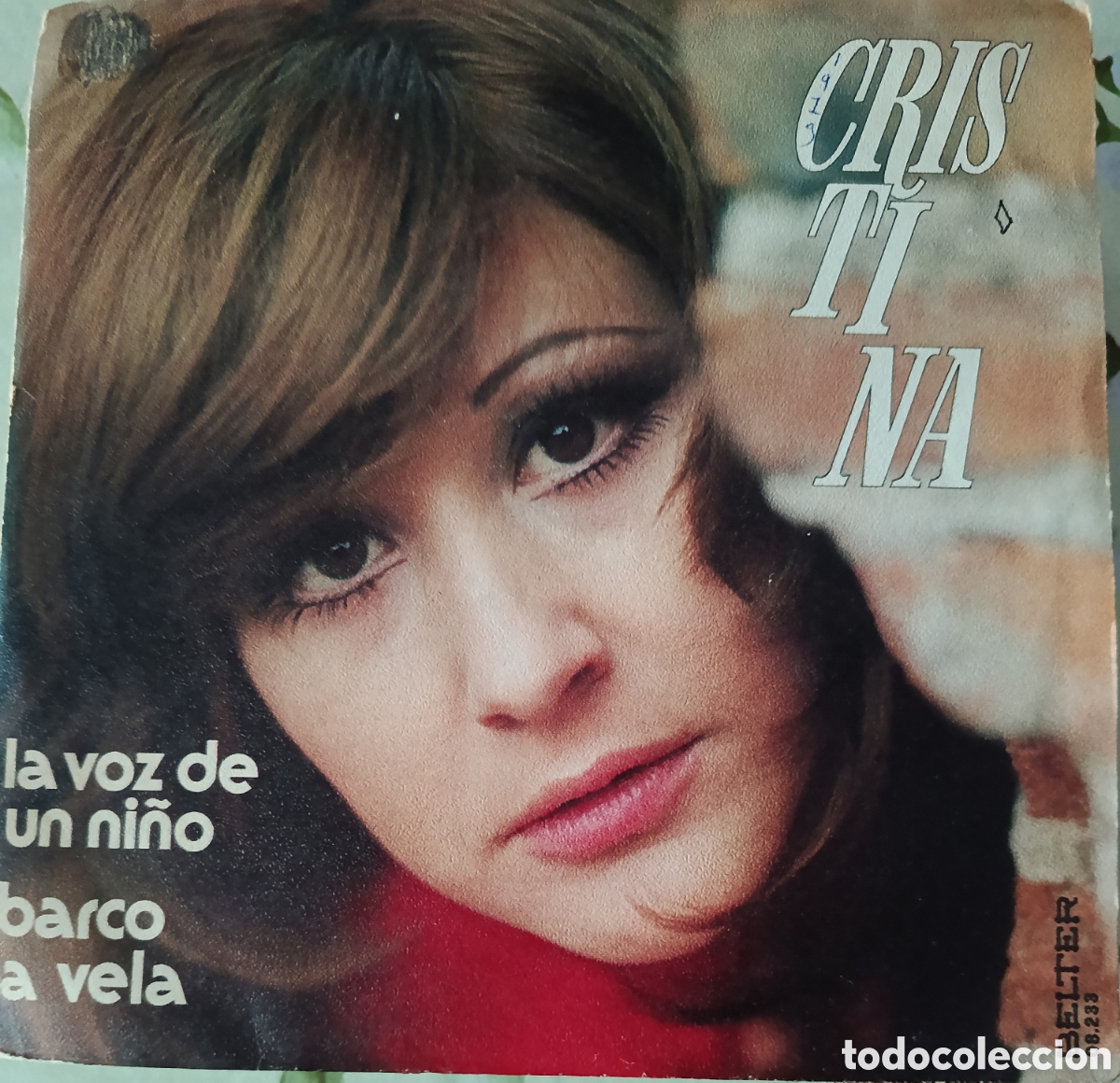 Discos de vinilo: Cristina single sello Belter editado en Espa&ntilde;a a&ntilde;o 1973.