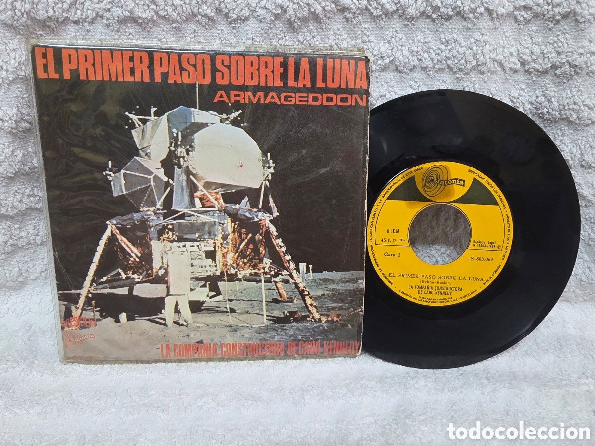 Discos de vinilo: ARMAGEDDON - EL PRIMER PASO SOBRE LA LUNA - muy valorado y buscado 1969