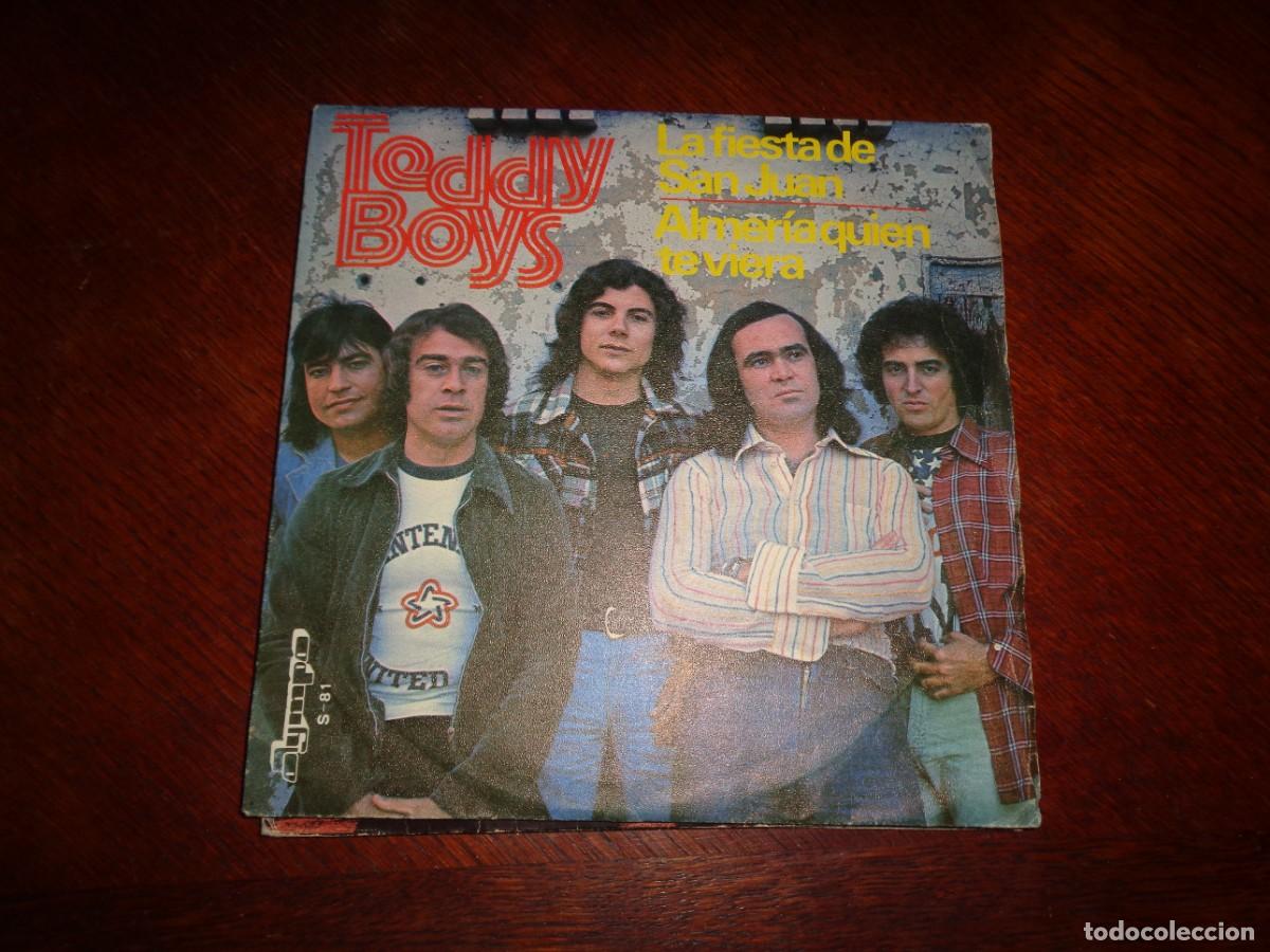 Discos de vinilo: TEDDY BOYS. LA FERIA DE SAN JUAN / ALMERIA QUIEN TE VIERA. OLYMPO, 1978. FIRMADO. IMPECABLE(#)