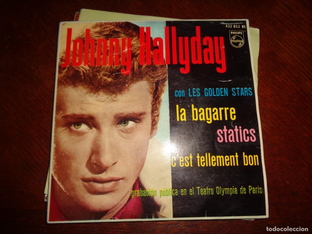 Discos de vinilo: JOHNNY HALLYDAY. LA BAGARRE + 3. EP. PHILIPS, 1963. ( TIENE LA LENGUETA) IMPECABLE(#)