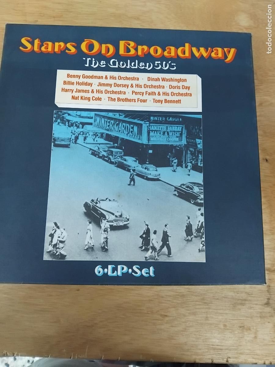 Discos de vinilo: STARS ON BROADWAY THE GOLDEN 50&acute;S CAJA CON 6 LP ORIGINALES