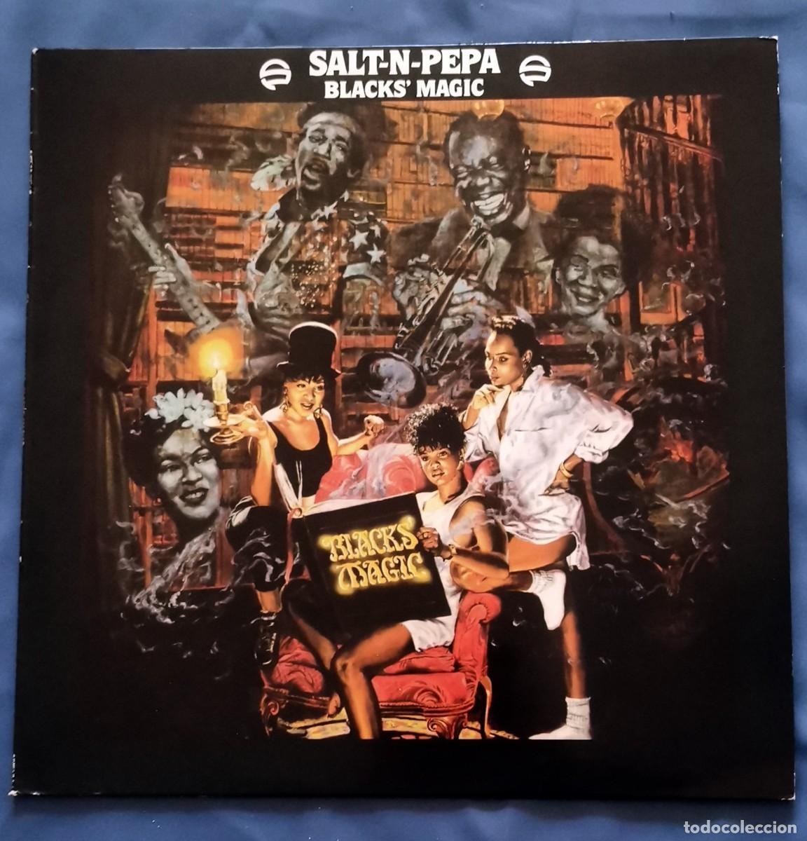 Discos de vinilo: Salt-N-Pepa &ndash; Blacks' Magic LP 1990 ed. espa&ntilde;ola