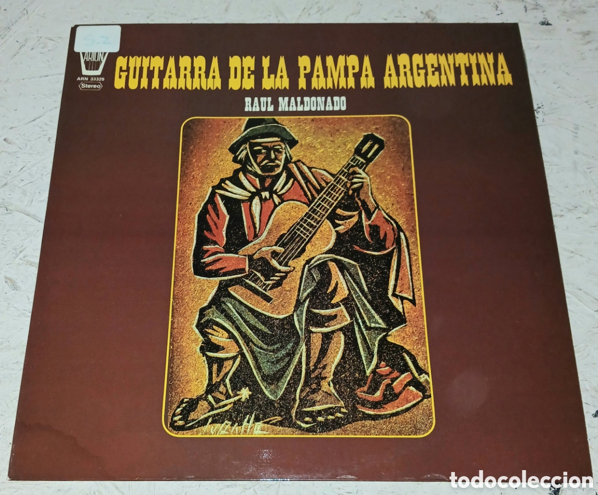 Discos de vinilo: Vinilo LP Guitarra De La Pampa Argentina &ndash; Ra&uacute;l Maldonado &ndash; Arion (ARN 33329)