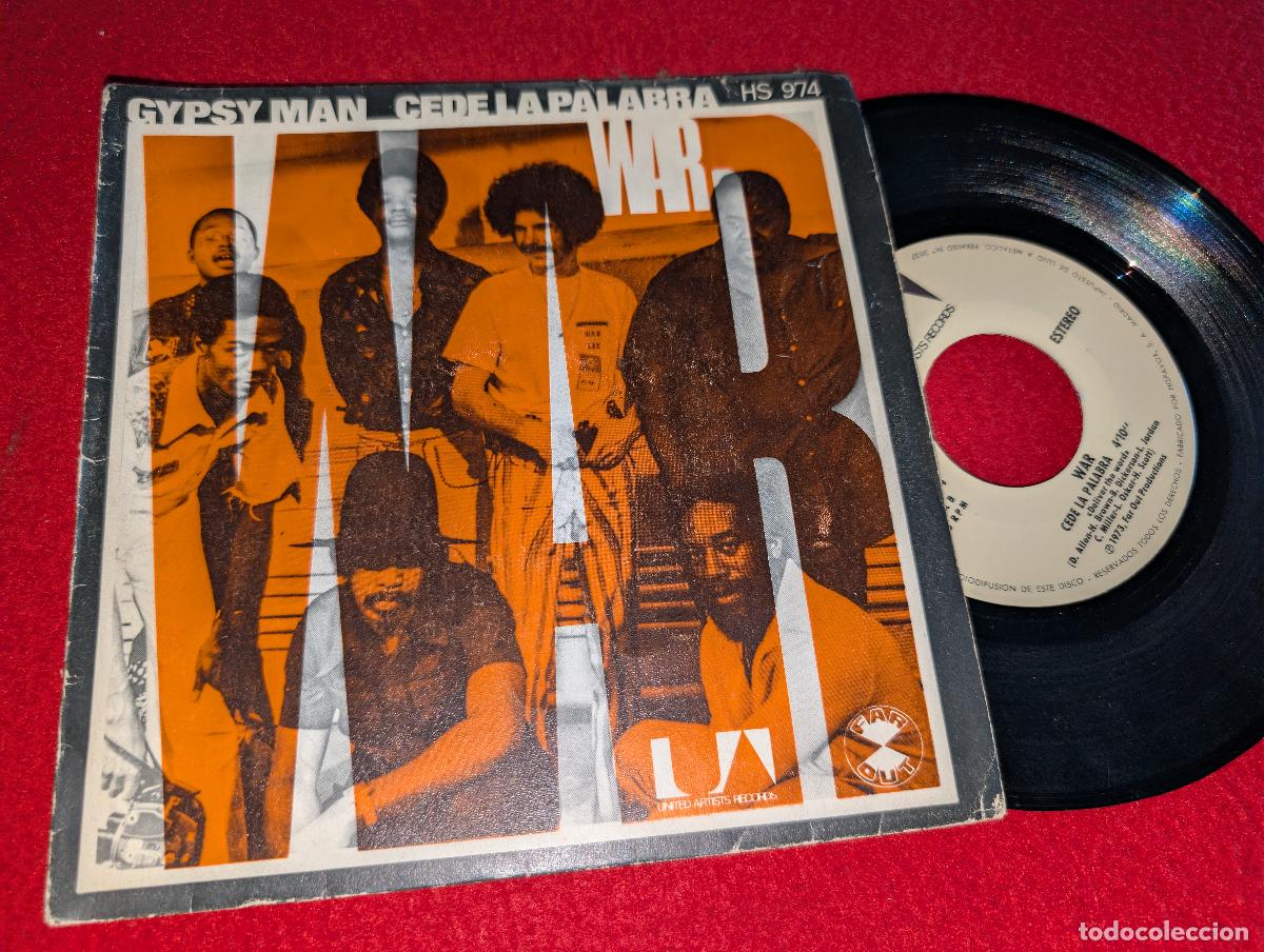 Discos de vinilo: WAR Gypsy man/Cede la palabra 7'' SINGLE 1973 UA ESPA&Ntilde;A SPAIN