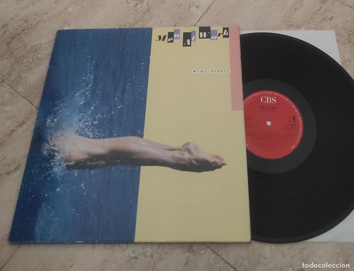 Discos de vinilo: MEN AT WORK -LP-TWO HEARTS-ESPA&Ntilde;A- 1985 &ndash; GATEFOLD COVER- EXCELENTE ESTADO