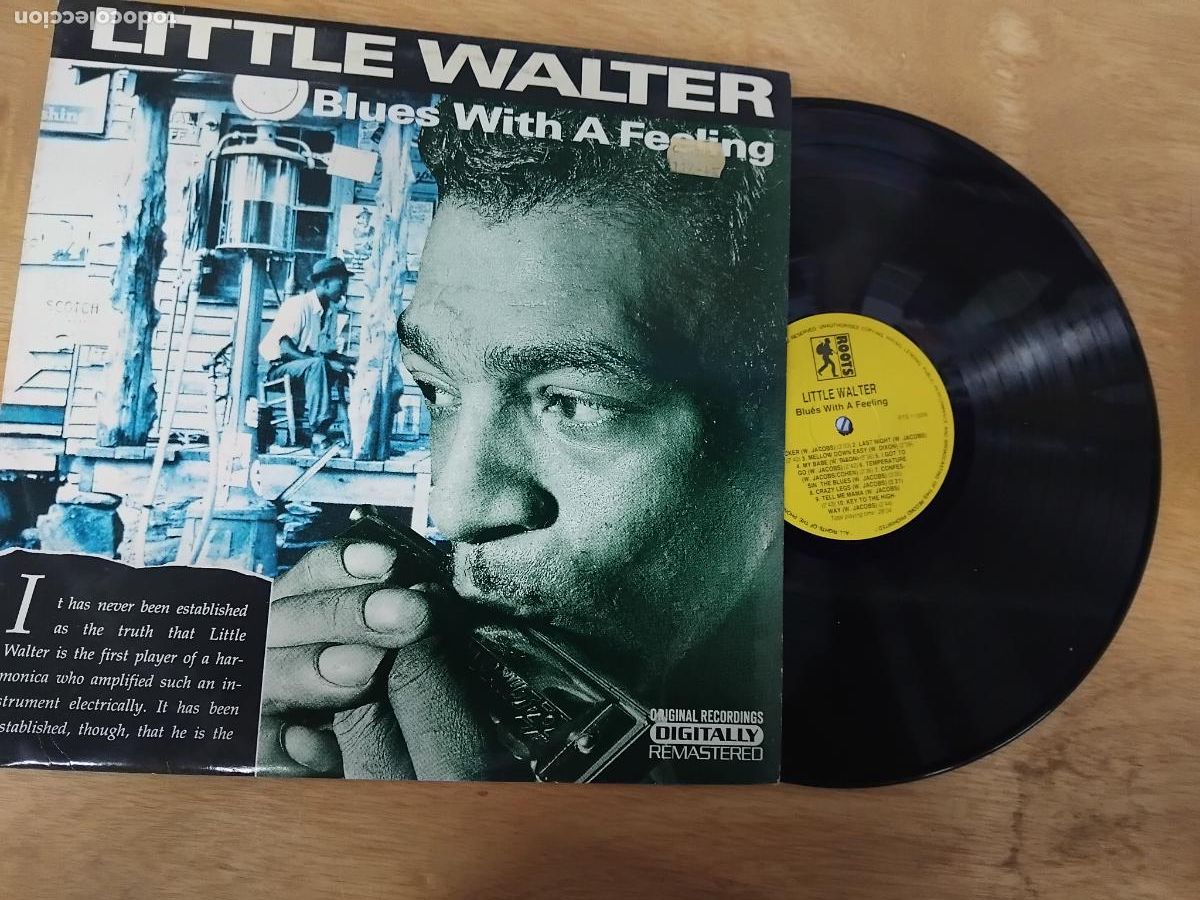 Discos de vinilo: LITTLE WALTER. BLUES WITH A FEELING. LP ORIGINAL RECORDINGS DIGITALLY REMASTERED