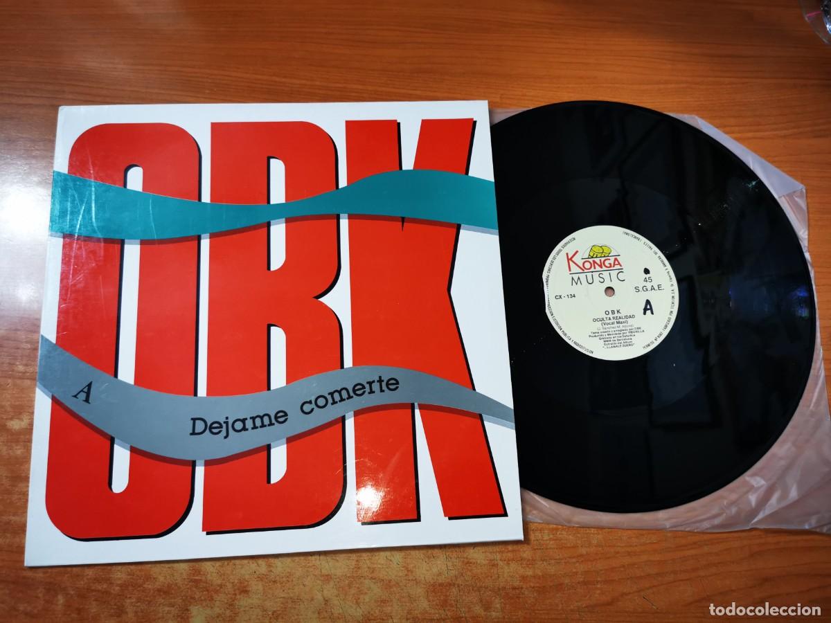 Discos de vinilo: OBK Dejame comerte MAXI SINGLE VINILO DEL A&Ntilde;O 1991 CONTIENE 3 TEMAS