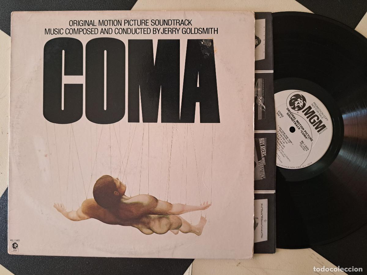 Discos de vinilo: LP Jerry Goldsmith &lrm;&ndash; Coma (Original Motion Picture Soundtrack) PROMO ED USA vg+ vg+