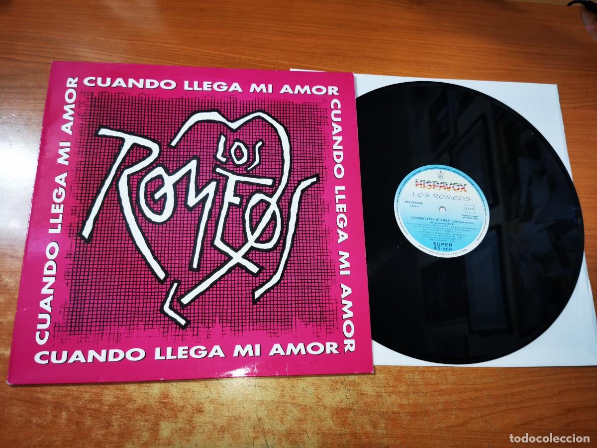 Discos de vinilo: LOS ROMEOS Cuando llega mi amor MAXI SINGLE VINILO DEL A&Ntilde;O 1993 CONTIENE 2 TEMAS