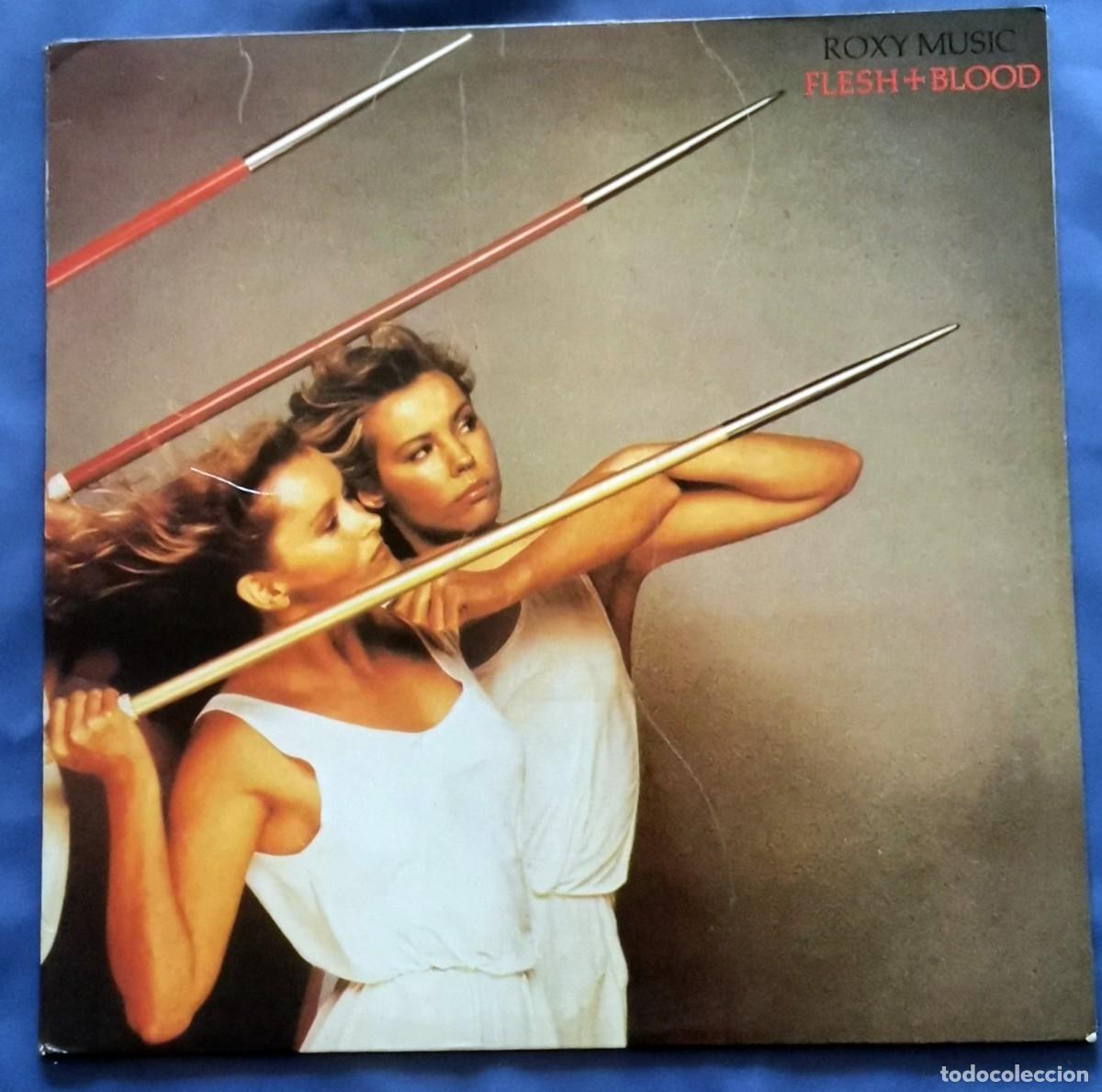 Discos de vinilo: Roxy Music &ndash; Flesh + Blood LP 1980 Espa&ntilde;a incl. encarte