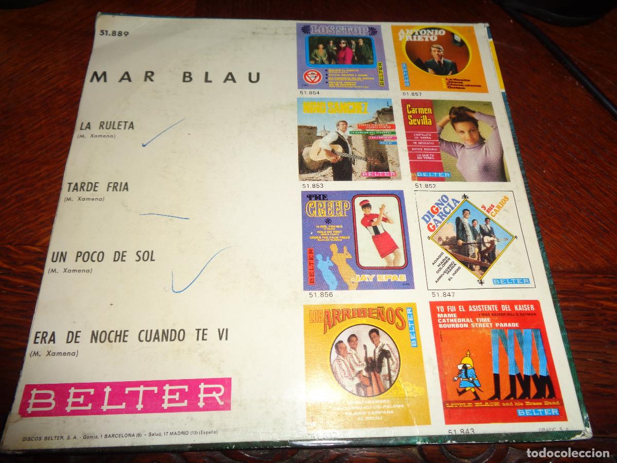 Discos de vinilo: MAR BLAU. LA RULETA + 3. EP. BELTER, 1968(#) - Foto 2