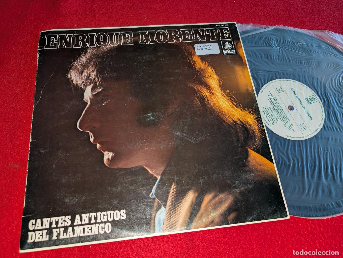 Discos de vinilo: ENRIQUE MORENTE & Ni&ntilde;o Ricardo Cantes antiguos del flamenco LP 1983 Hispavox