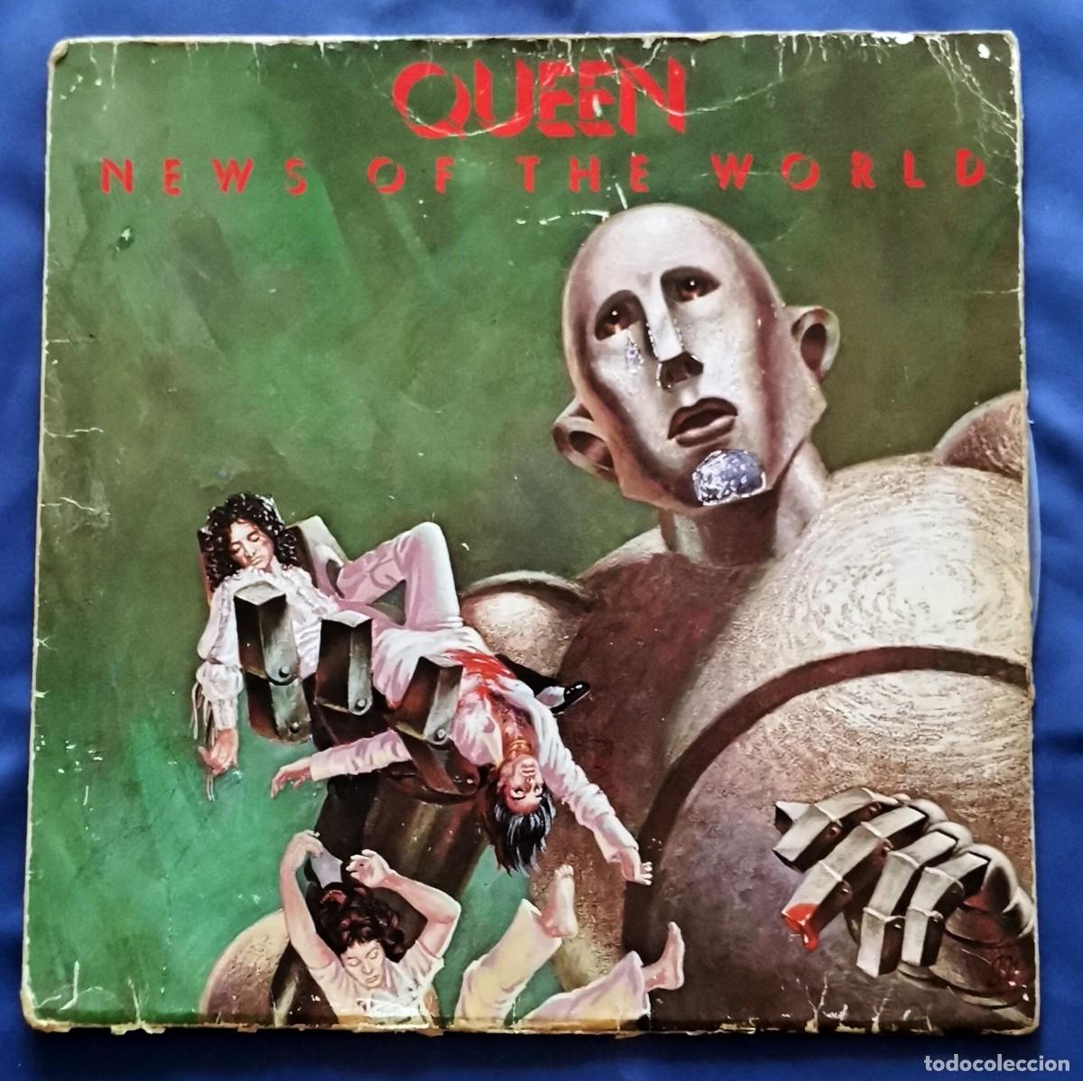 Discos de vinilo: Queen &ndash; News Of The World LP carpeta doble sin encarte