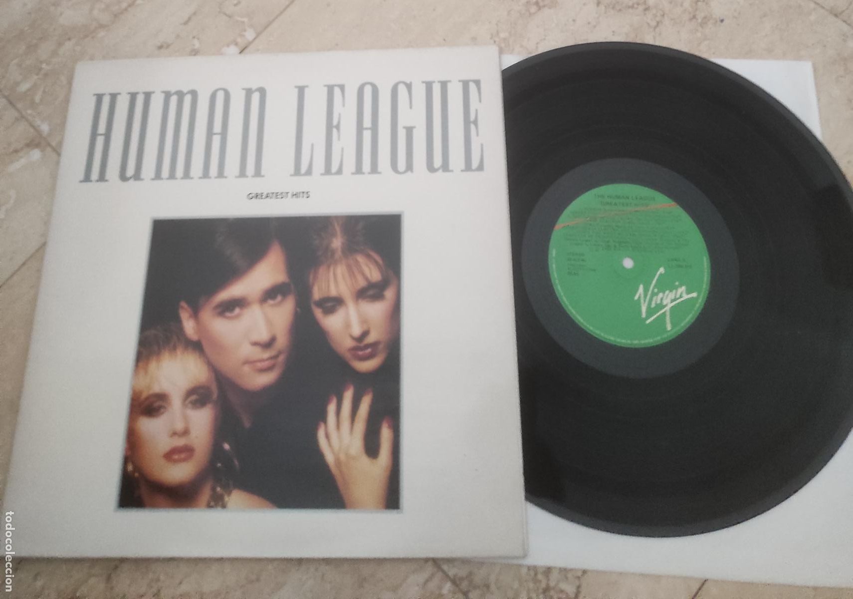 Discos de vinilo: HUMAN LEAGUE - GREATEST HITS - LP-ORIGINAL ESPA&Ntilde;A-1988- GATEFOLD COVER- IMPECABLE ESTADO