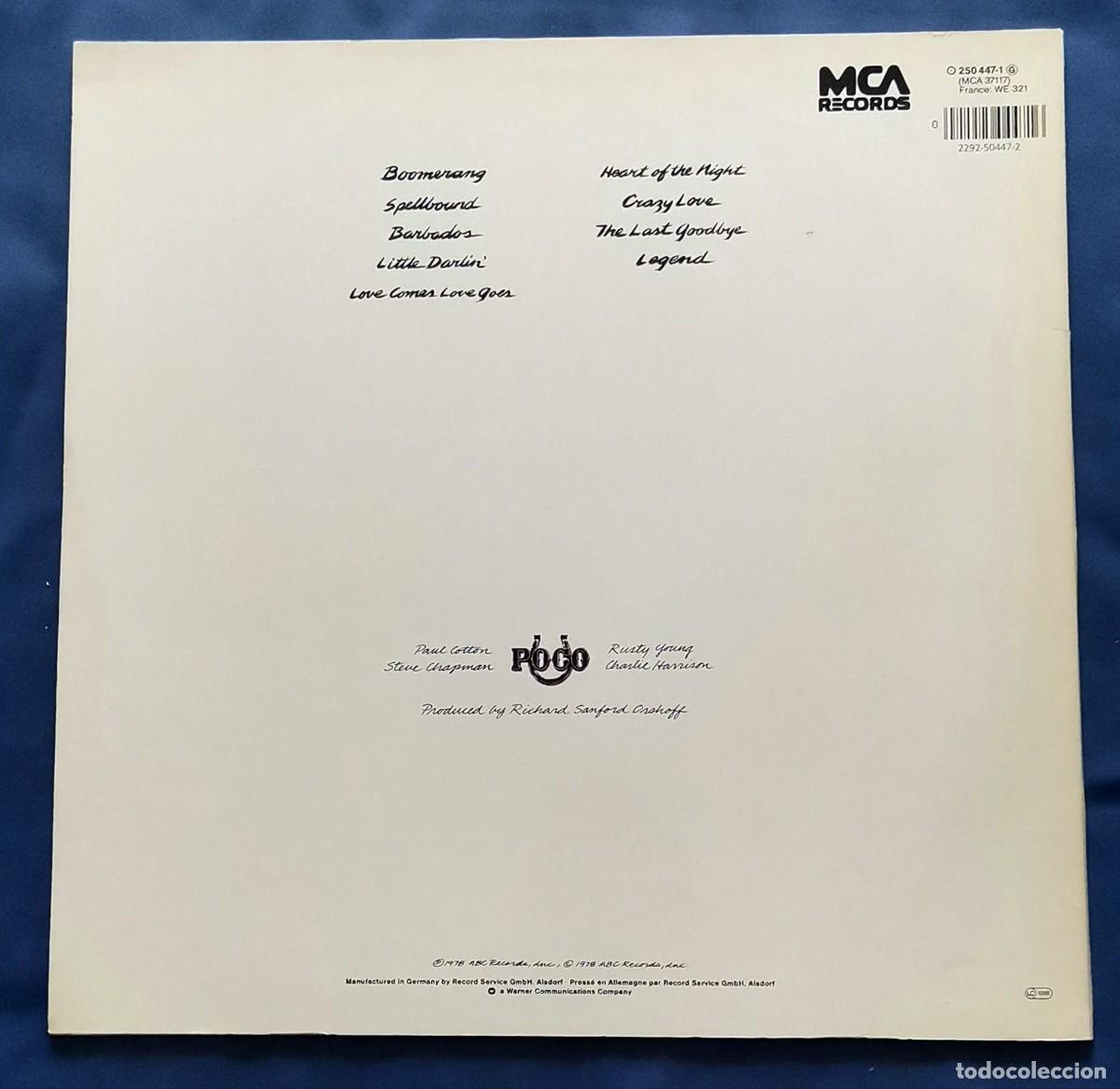 Discos de vinilo: Poco &ndash; Legend LP 1984 - Foto 2