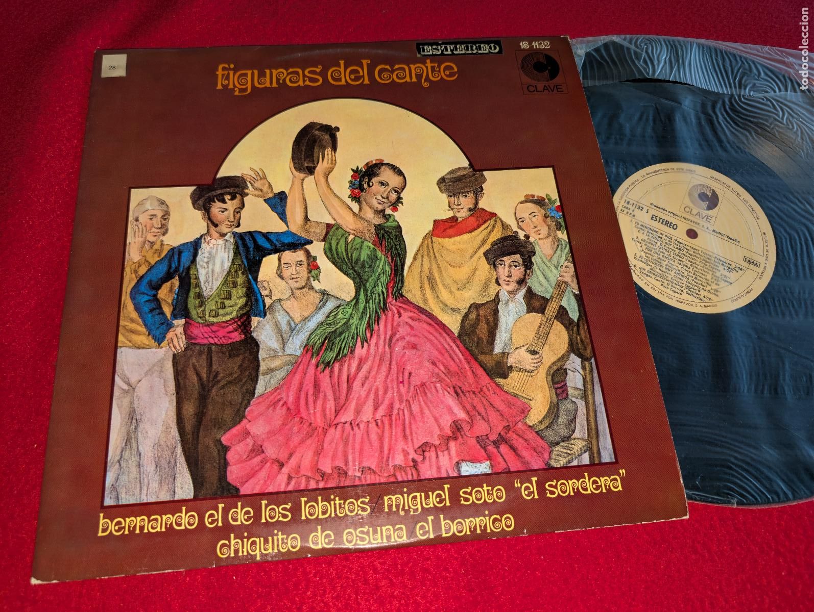 Discos de vinilo: FIGURAS DEL CANTE LP 1969 Clave Lobitos+Borrico+Sordera+Osuna+Osuna+++