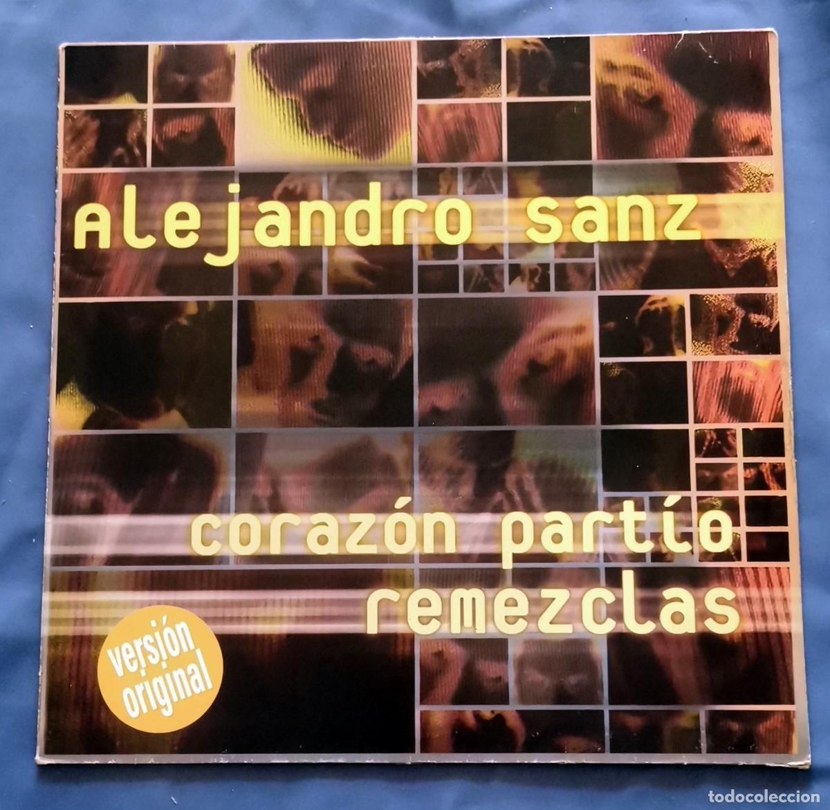 Discos de vinilo: Alejandro Sanz &ndash; Coraz&oacute;n Part&iacute;o (Remezclas) 12'' promo 1988