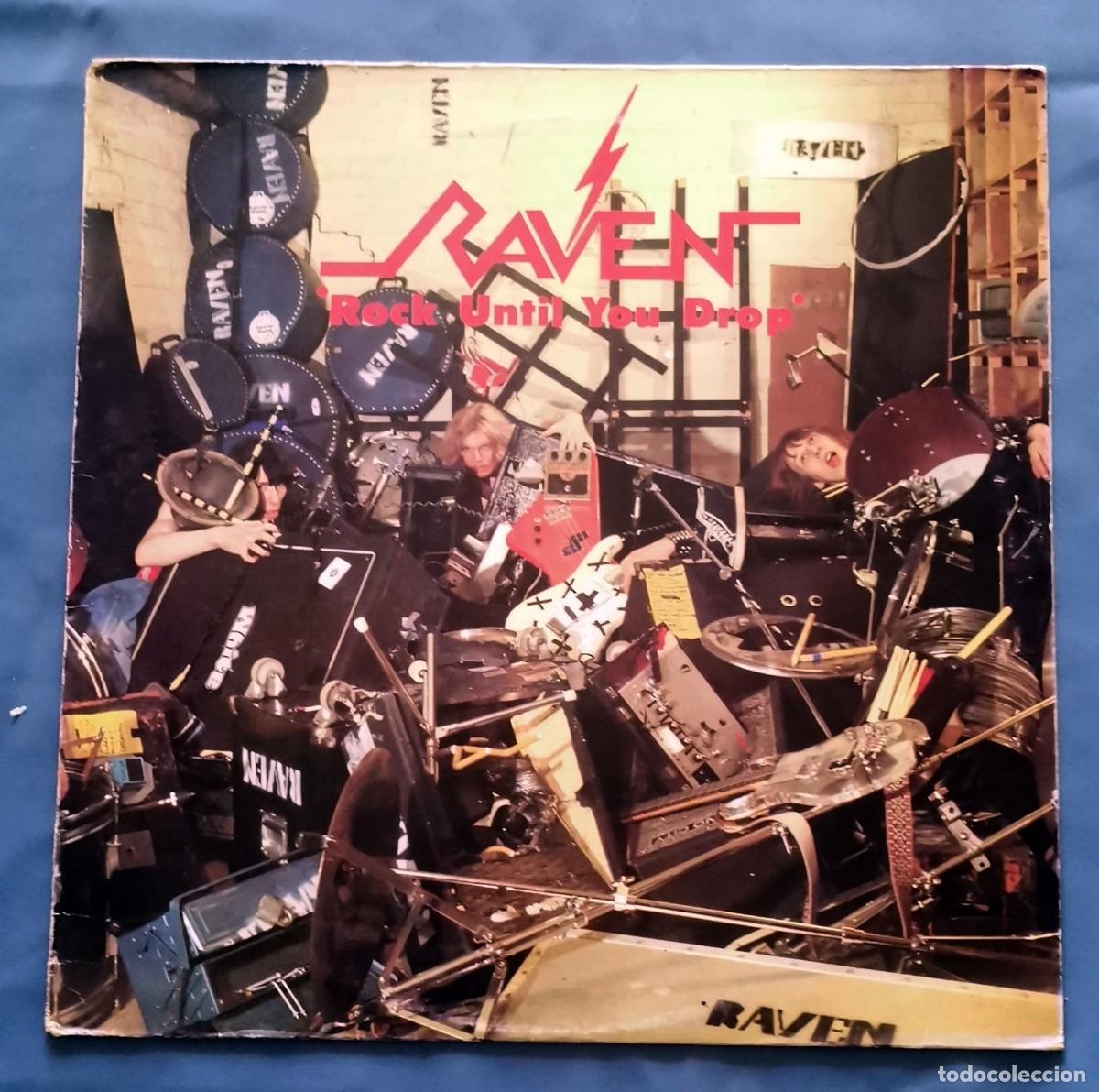 Discos de vinilo: Raven &ndash; Rock Until You Drop LP 1981 Italia NWOBHM