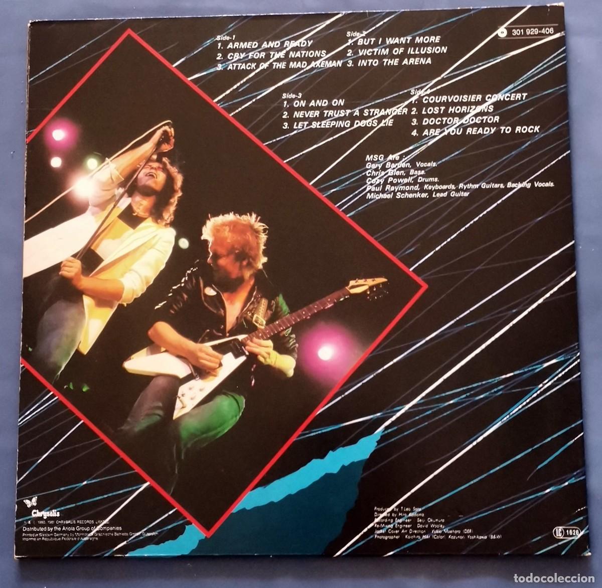 Discos de vinilo: MSG &ndash; One Night At Budokan 2xLP gatefold 1982 Michael Schenker - Foto 3