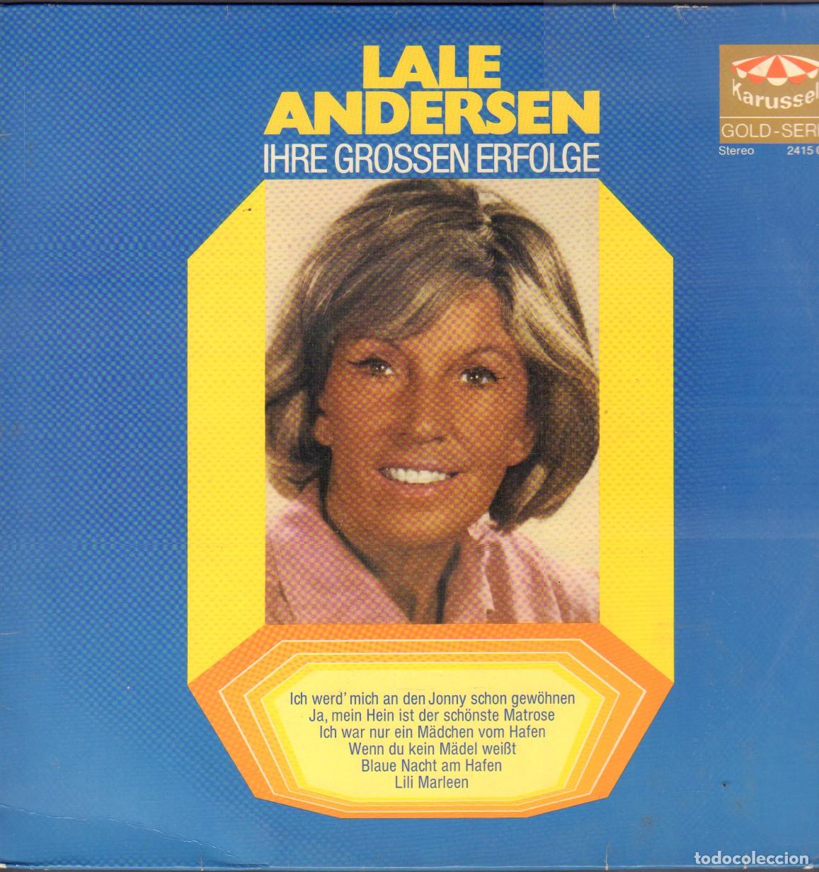 Discos de vinilo: LALE ANDERSEN - IHRE GROSSEN ERFOLGE / BLAUE NACHT AM HAFEN, LILI MARLEEN.../ LP KARUSSELL RF-26794