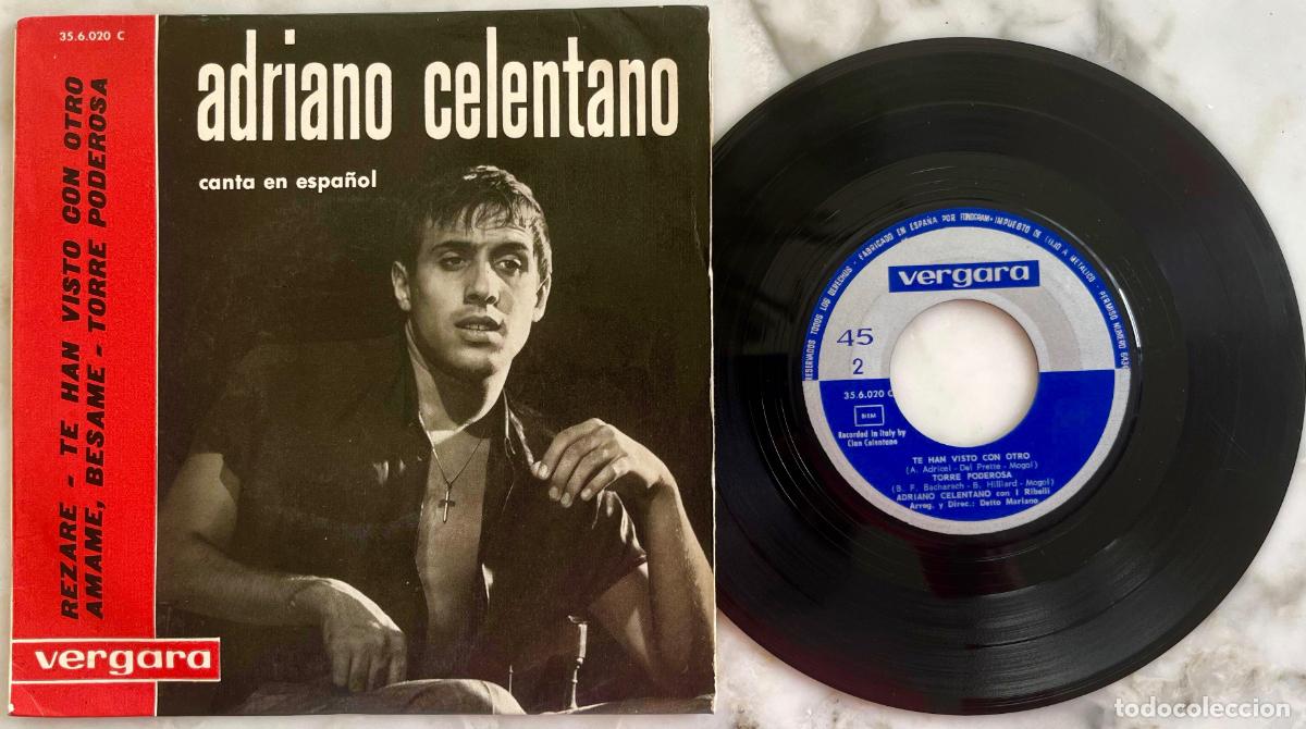 Discos de vinilo: ADRIANO CELENTANO. REZARE + 3 TEMAS. CANTA EN ESPA&Ntilde;OL. EP ORIGINAL ESPA&Ntilde;A 1963