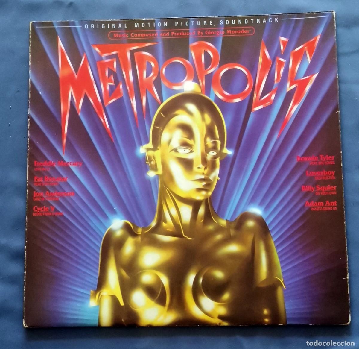 Discos de vinilo: Metropolis LP gatefold 1984 Moroder,F. Mercury, etc