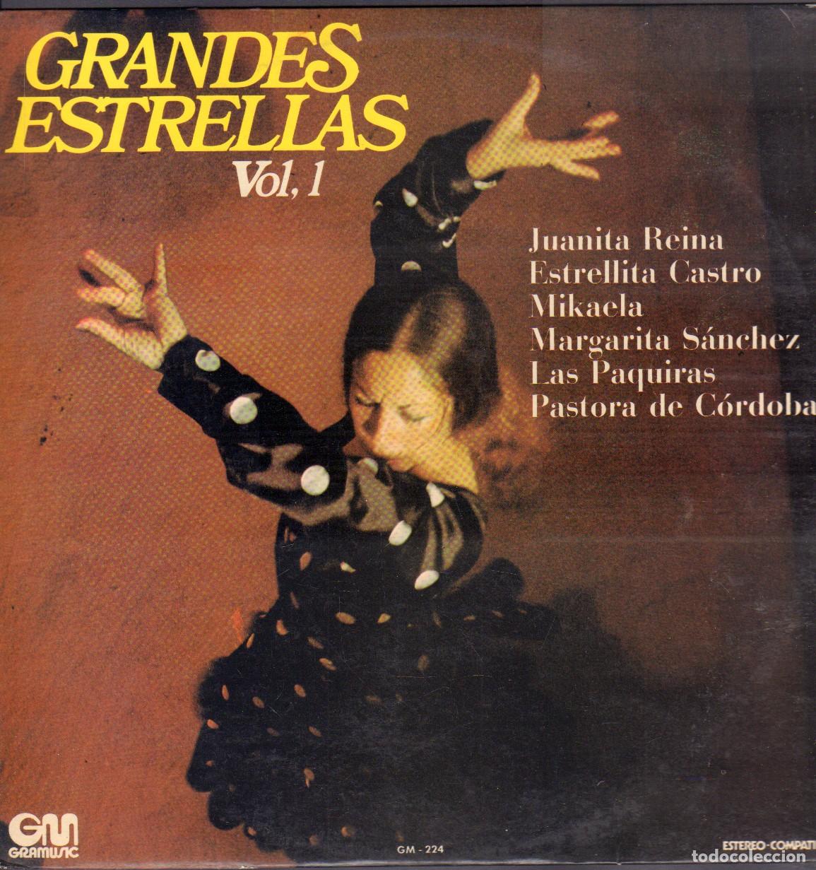 Discos de vinilo: GRANDES ESTRELLAS VOL. 1 - JUANITA REINA, MIKAELA, LAS PAQUIRAS.../ LP GRAMUSIC 1973 RF-26803