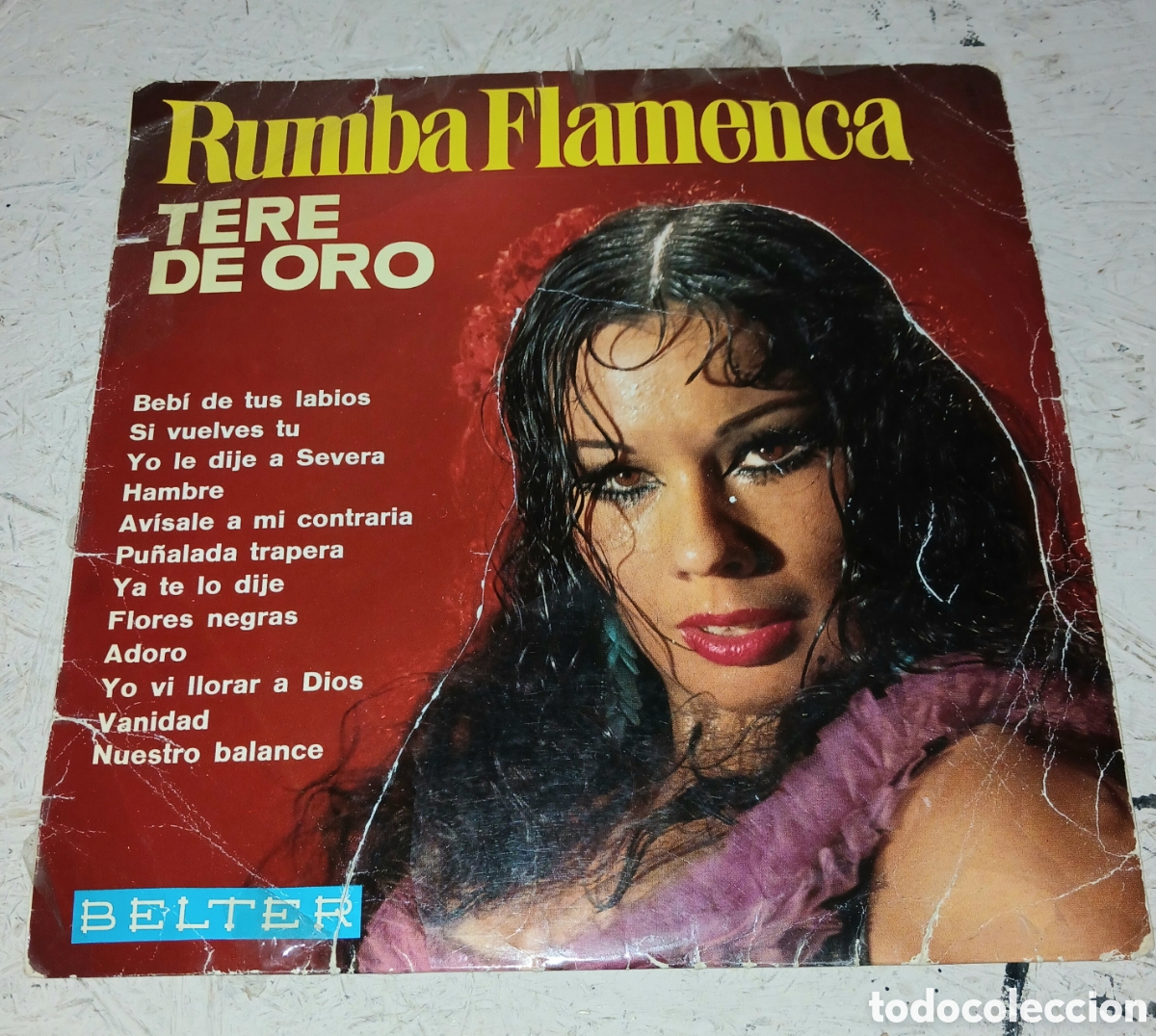 Discos de vinilo: Vinilo LP Rumba Flamenca &ndash; Tere De Oro &ndash; Belter (22.327)