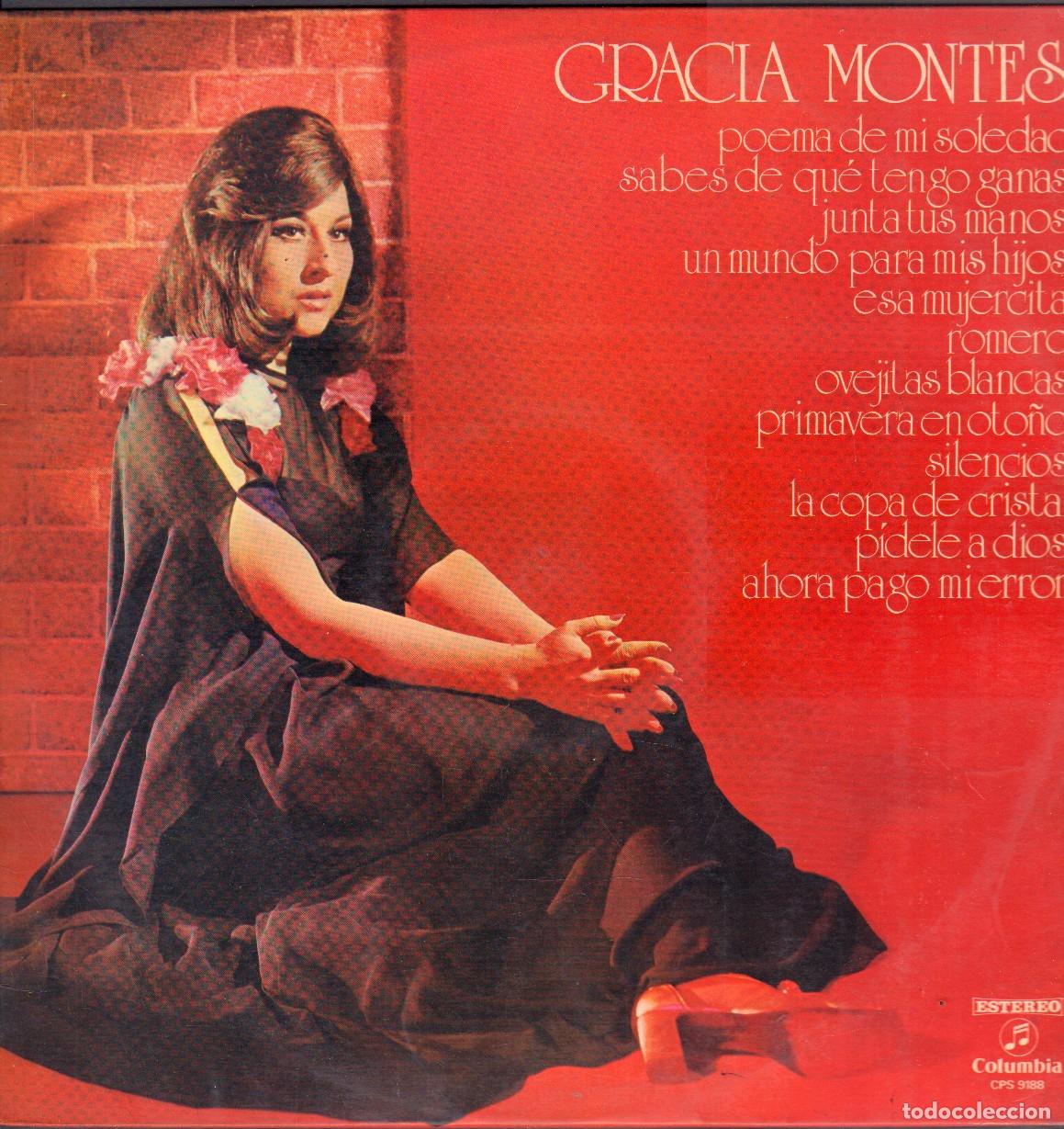 Discos de vinilo: GRACIA MONTES - POEMA DE MI SOLEDAD, ESA MUJERCITA, ROMERO.../ LP COLUMBIA 1972 RF-26818