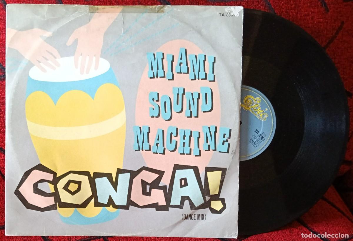 Discos de vinilo: MIAMI SOUND MACHINE ** Conga! (Dance Mix) ** MAXI SINGLE VINILO 1985 UK