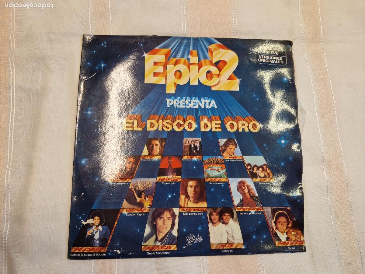Discos de vinilo: SINGLE. EPIC2. PRESENTA EL DISCO DE ORO. PERET, ALAMEDA, SHEILA, ANITA WARD, THE JACKSONS